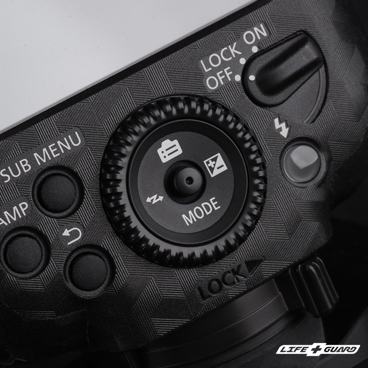 LIFE+GUARD 閃光燈貼膜特寫示意，適用 Canon Speedlite EL-5