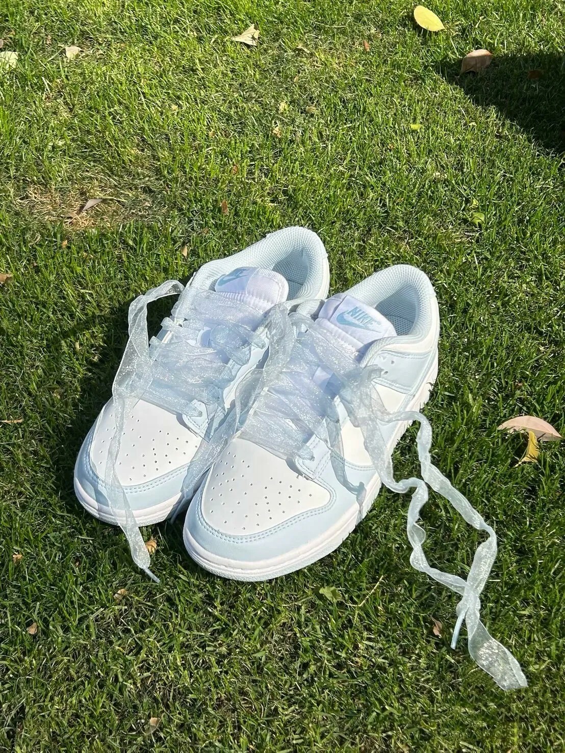 Nike Dunk Low Next Nature 絲綢緞帶 碎冰川藍 淺藍 女款 IB7311100