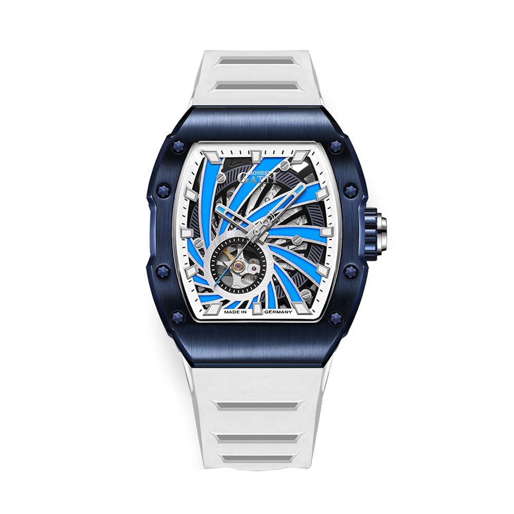 【Bonest Gatti 布加迪】Ghost Speed 風暴魅影系列 BG9902 超跑奔馳 酒桶形鏤空 星辰 機械錶 夜光 藍寶石 -*