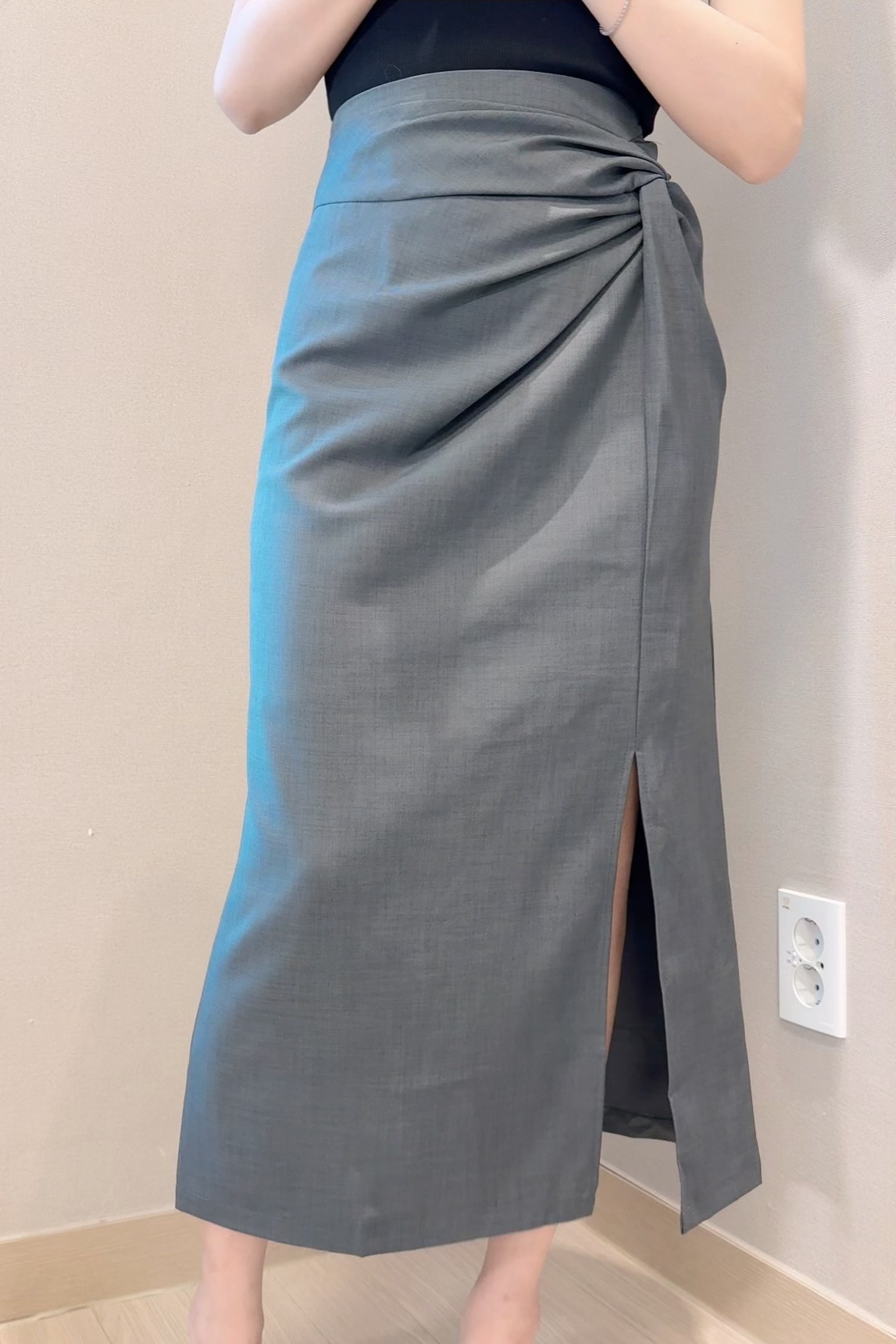 SK#7077 🤍不穿褲下身優勢裙