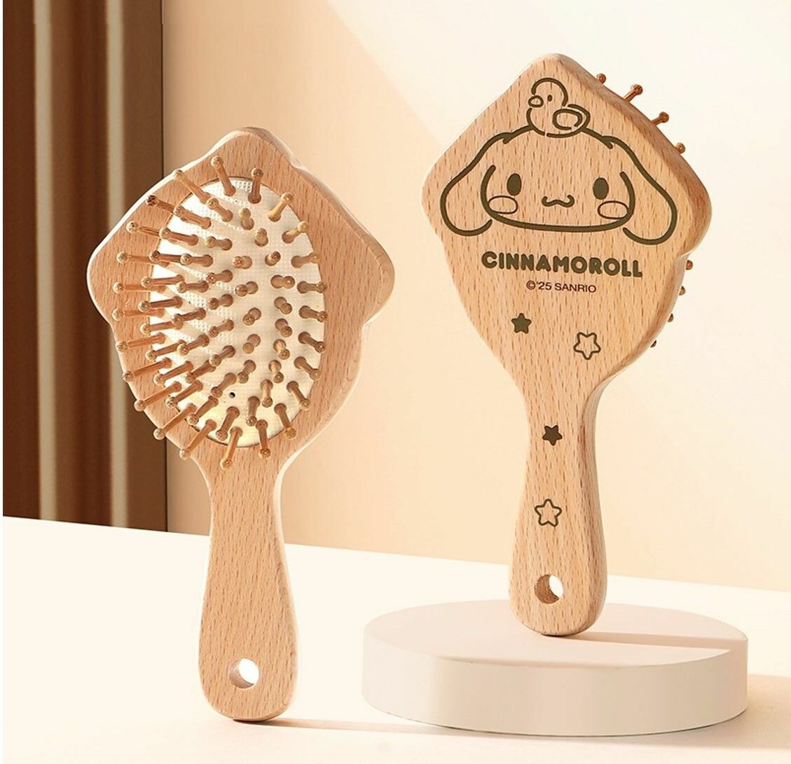 玉桂狗 - Sanrio | 木製氣墊梳
