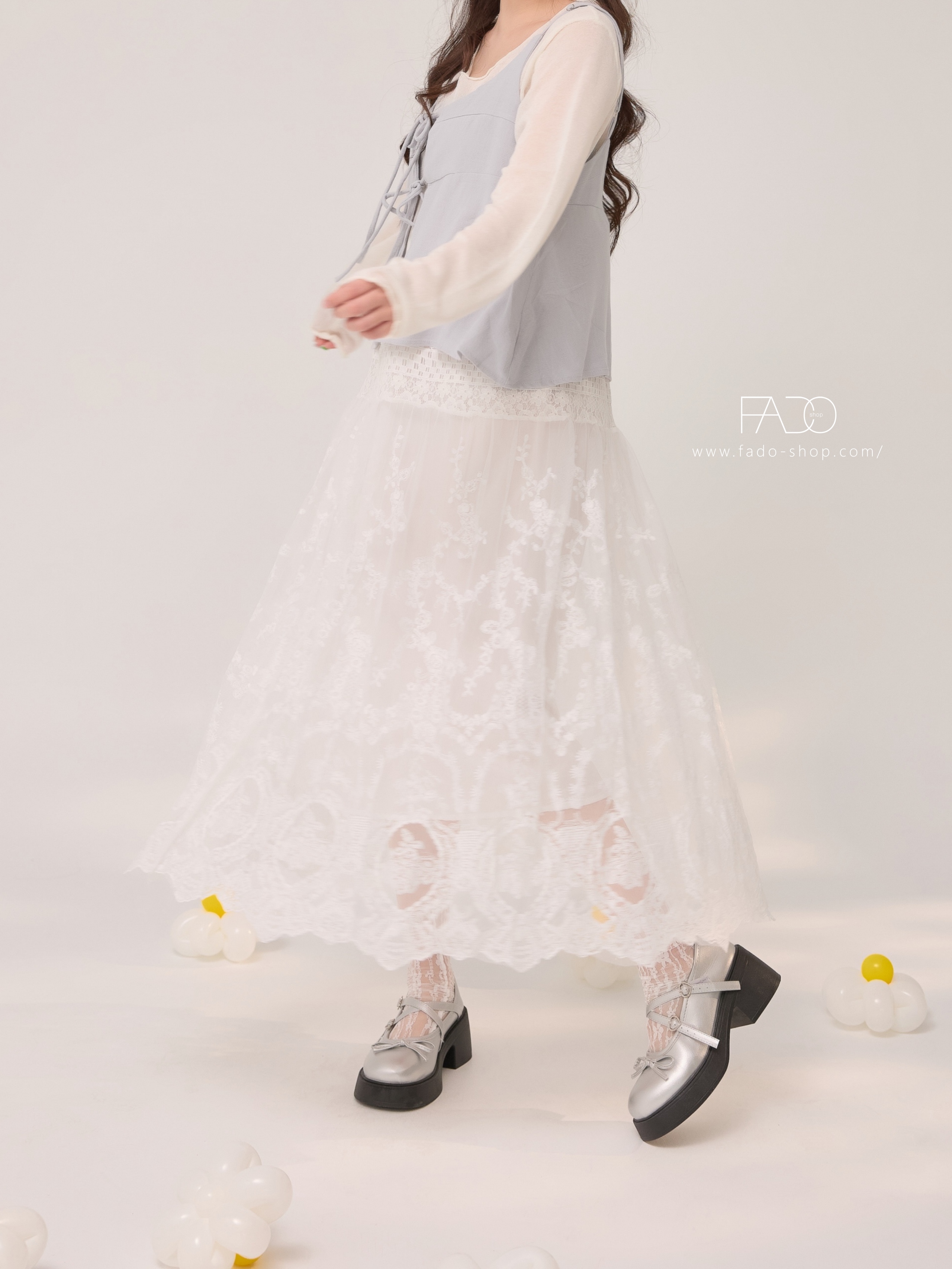 法朵Fado shop｜ 浪漫花邊蕾絲裙 4733011