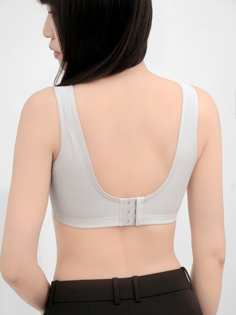 佳瑪大罩杯內衣，無鋼圈內衣系列，柔灰