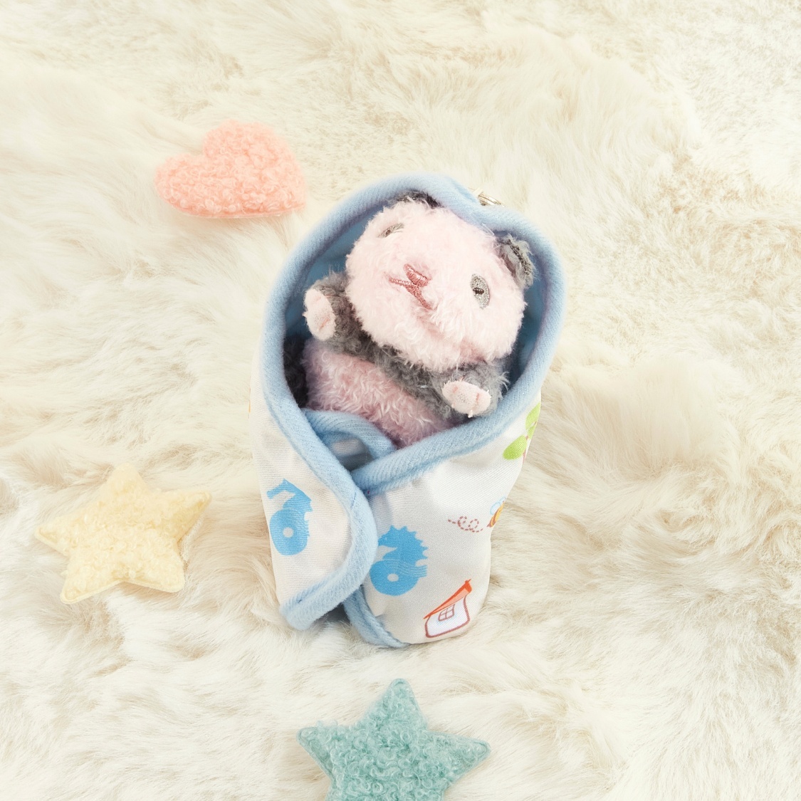 New Born Brother "De De" with Blanket Keychain