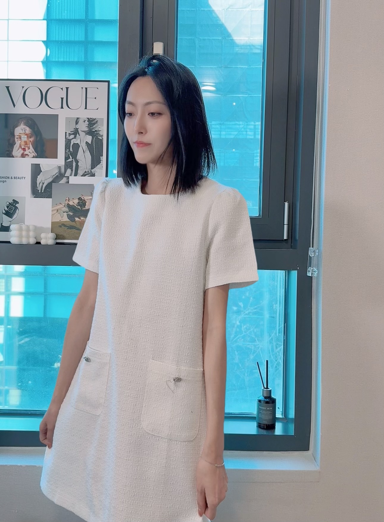 OP#7082🤍麻薄小香裙