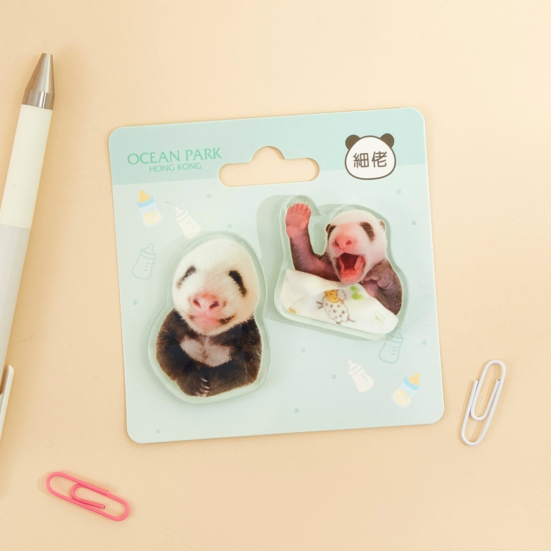 Acrylic magnet 2pcs Set - Little Brother "De De"