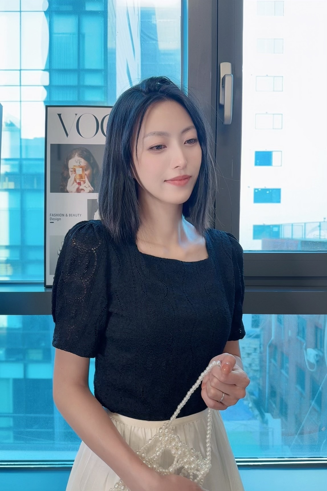 TOP#7091 🤍歐式直向蕾絲上衣