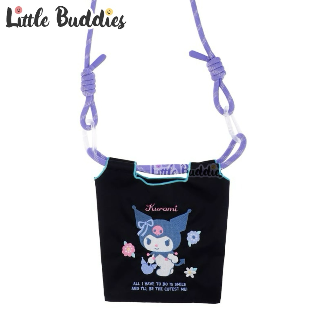 Sanrio 刺繡公仔粗繩斜揹袋