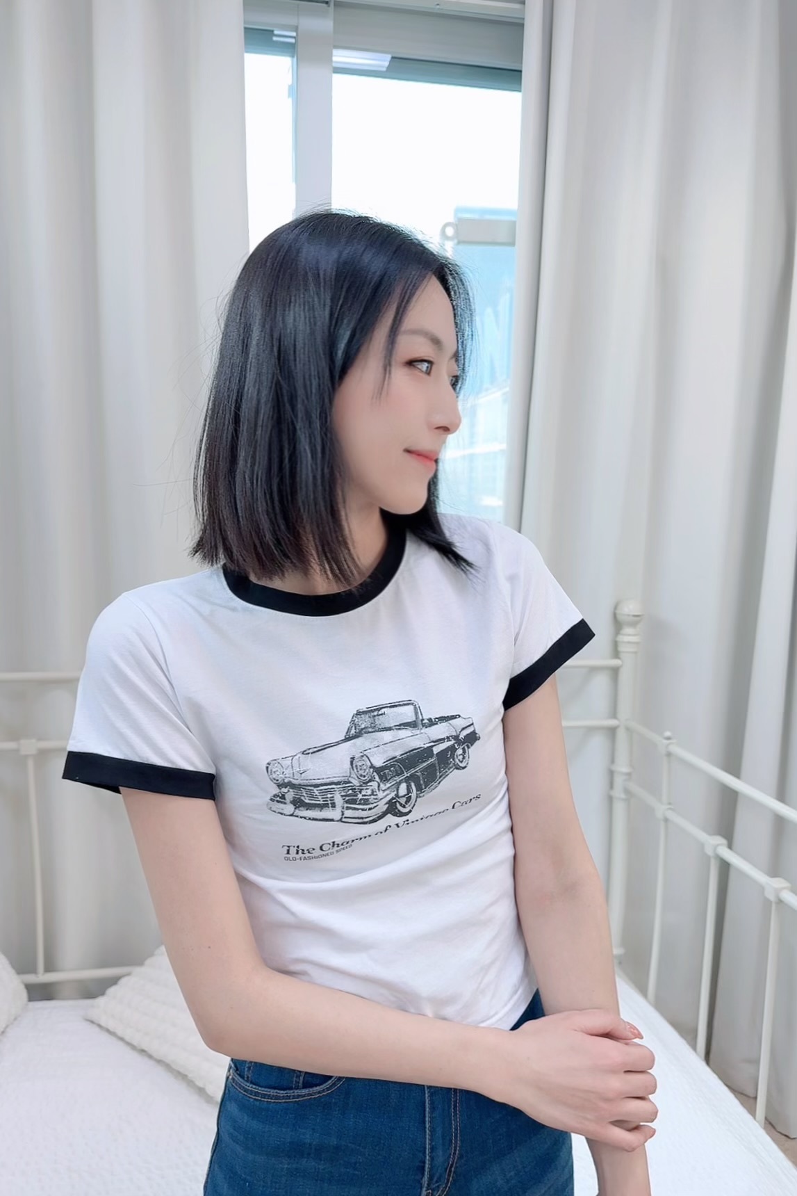 TOP#7135🤍Vintage Car Tee