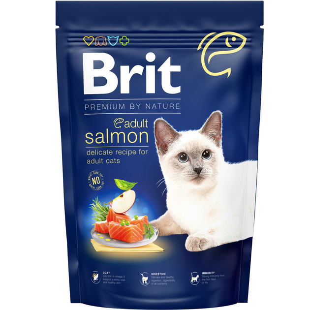 Brit Premium By Nature Salmon Delicate Recipe For Adult Cats 1.5kg