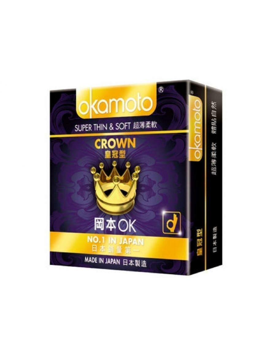 Okamoto Crown 3's Pack Latex Condom