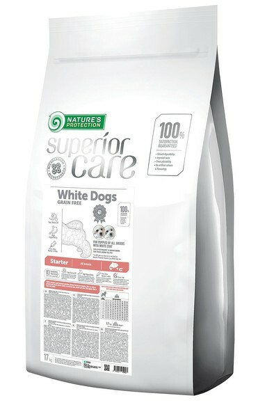 Nature's Protection 無穀物去淚痕美毛初生幼犬糧 - 低敏三文魚 1.5KG  *粉紅色Starter* (EXP 07/2026)