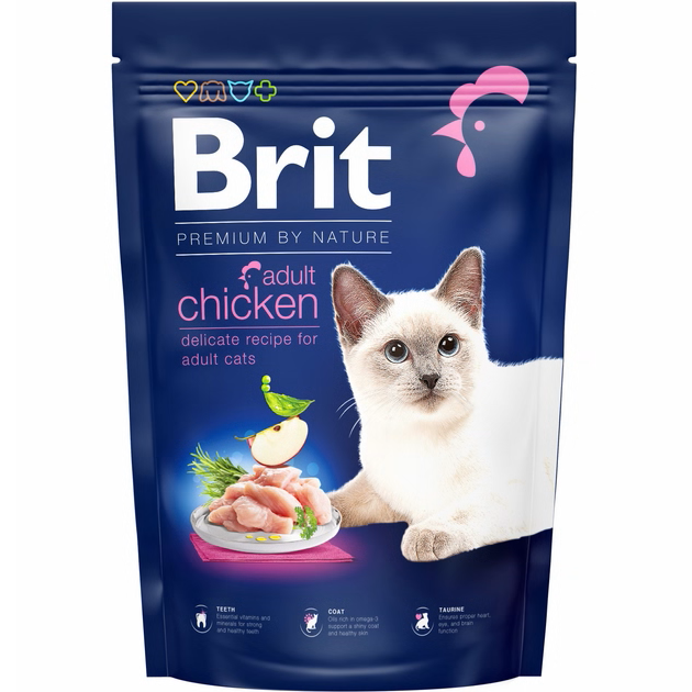 Brit Premium By Nature Chicken Delicate Recipe For Adult Cats 1.5kg
