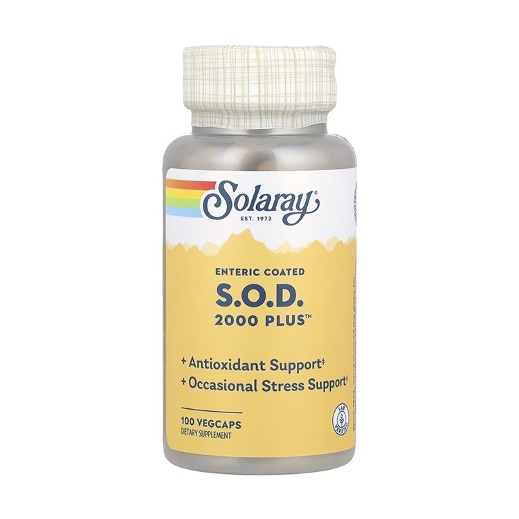 Solaray, Enteric Coated S.O.D. 2000 Plus™, 100 Veg Caps