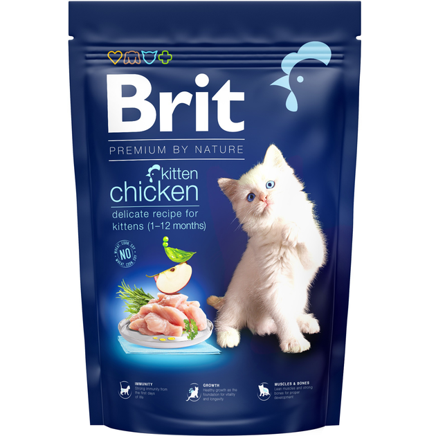 Brit Premium By Nature Chicken Delicate Recipe For Kiitens (1-12months) 1.5kg