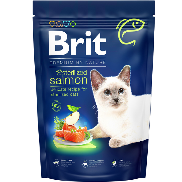 Brit Premium By Nature Salmon Delicate Recipe For Sterilized Cats 1.5kg