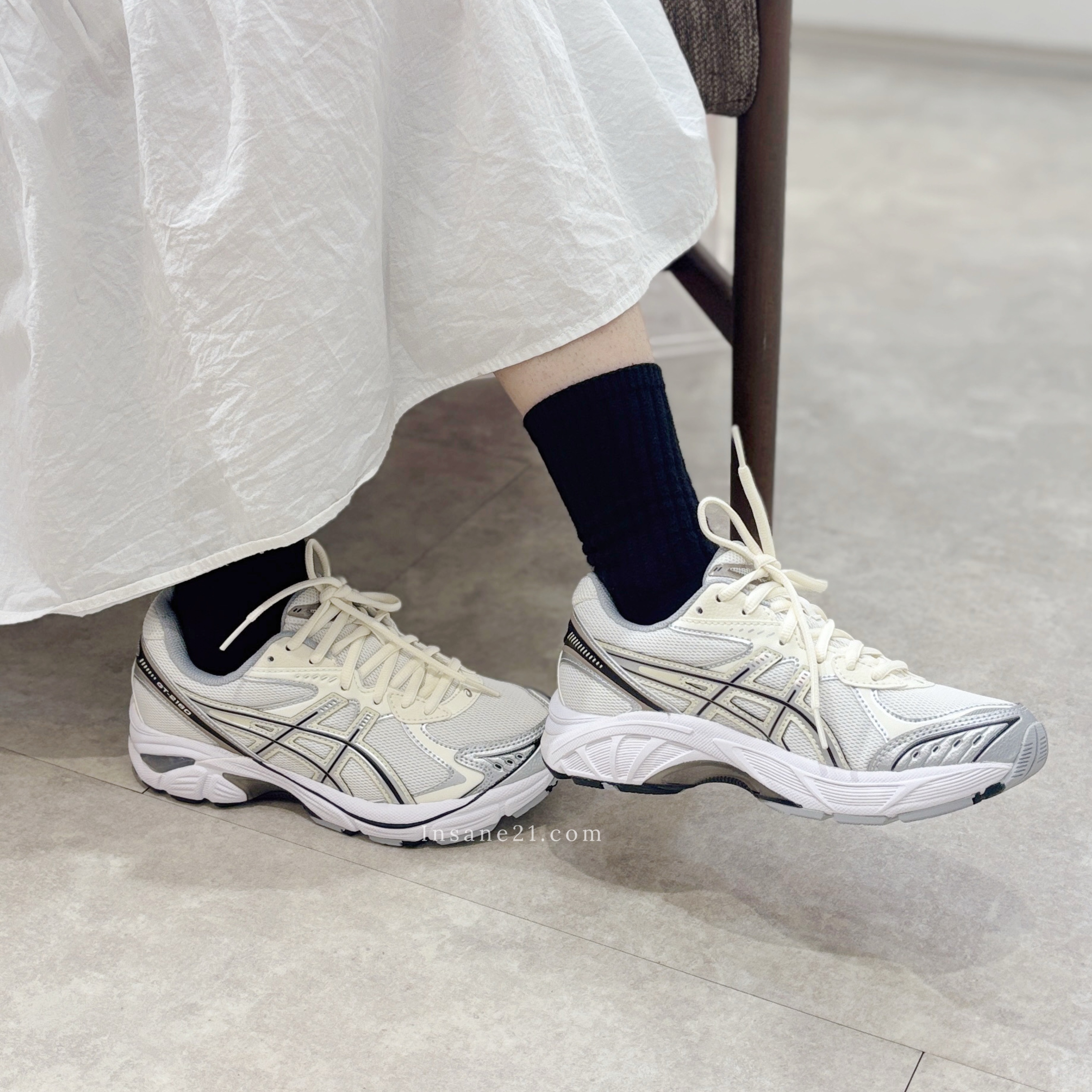 ASICS GT-2160 奶油白 金線 運動休閒鞋 男女鞋 1203A320-111