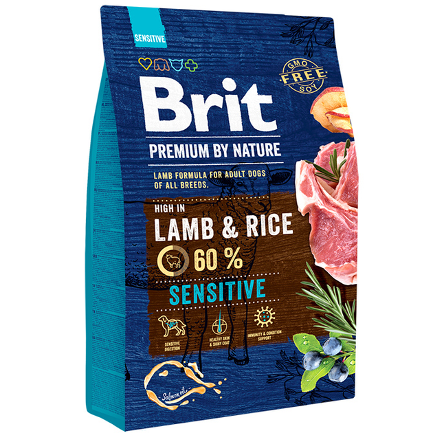 Brit Premium By Nature Lamb Formula For Adult Dogs Of All Breeds 3kg/15kg