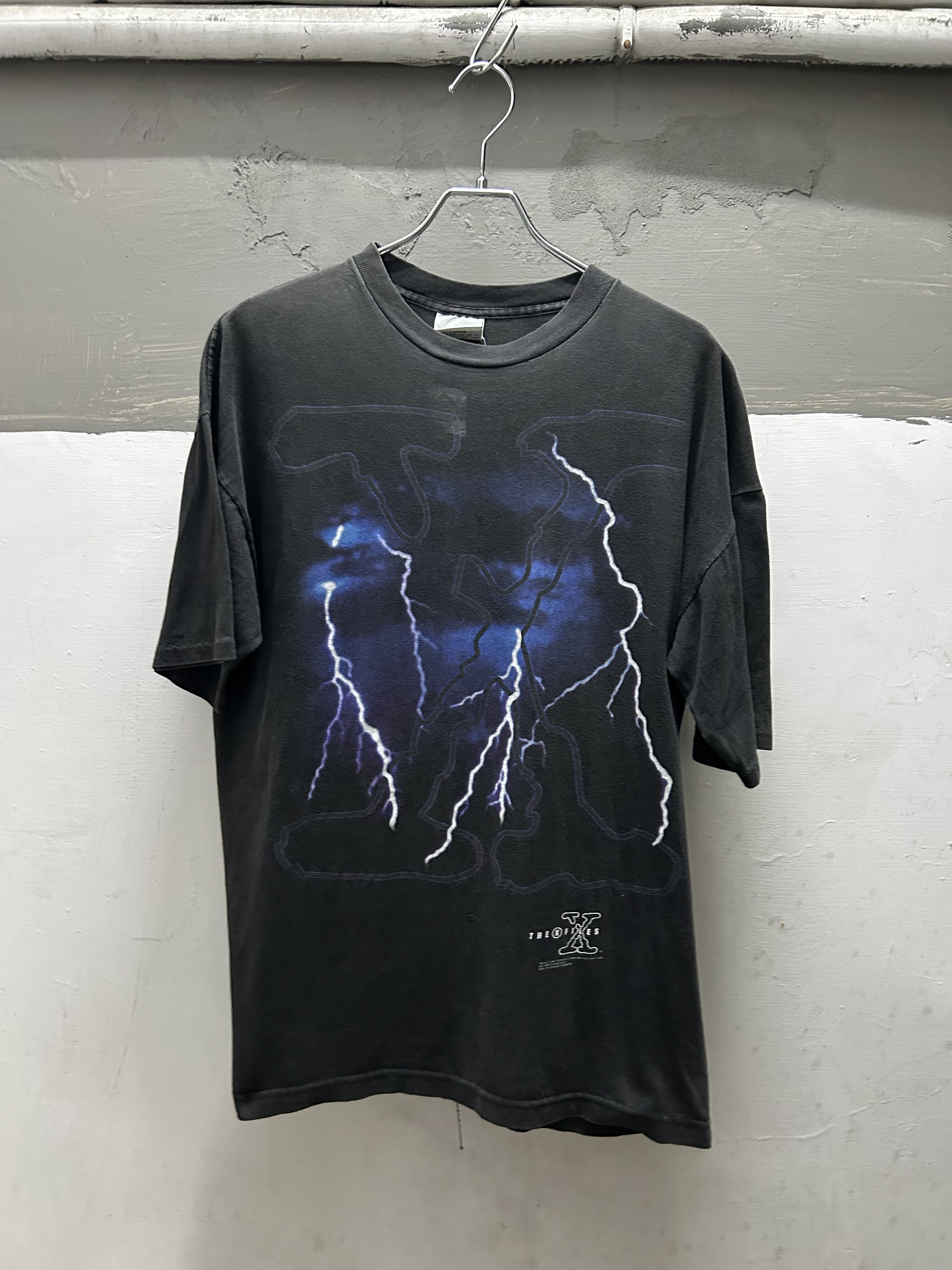 90s The X Files Thunder Print Tee Made in USA