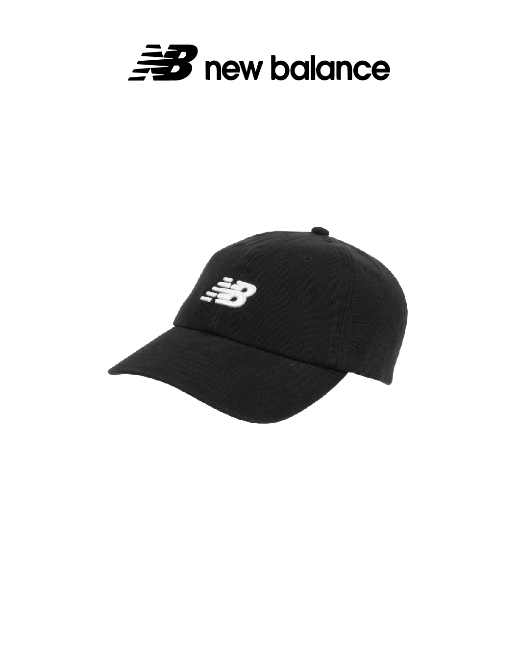 New Balance 棒球帽 老帽 LOGO 排釦可調節 黑 Kids Classic Hat