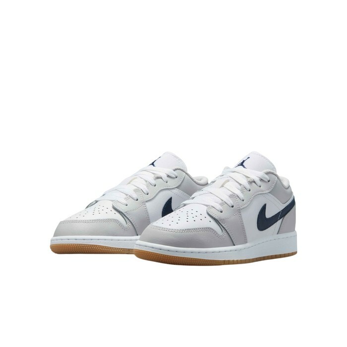 Jordan 1 Low White Neutral Grey Gum Midnight Navy 灰白藍 GS 553560-146