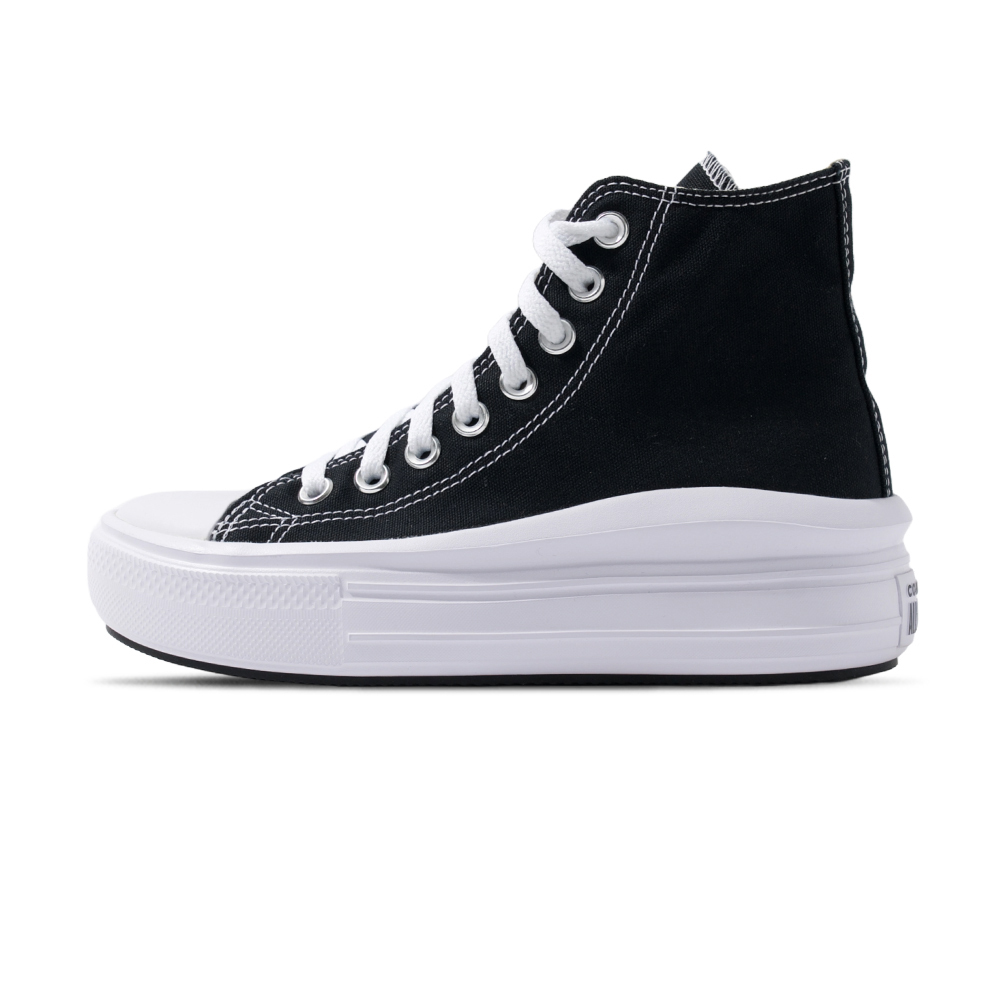 Converse Chuck Taylor All Star Move 女鞋 黑白 厚底 增高 帆布鞋 568497C