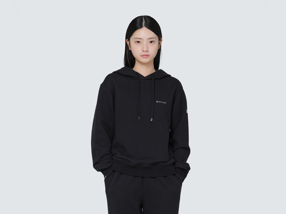 【現貨】SNOW PEAK Land HOODIE 女款 女士基本款連帽衫 黑色