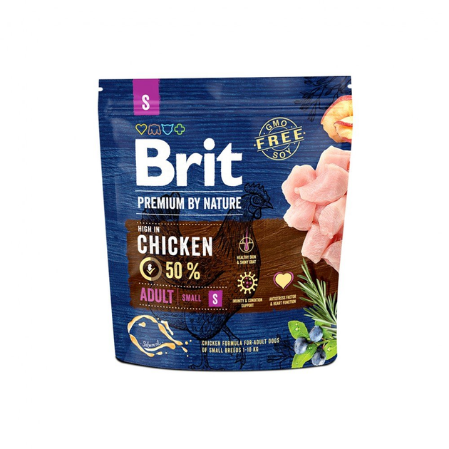Brit 狗乾糧 自然精選系列．小型成犬 雞肉1kg/8kg