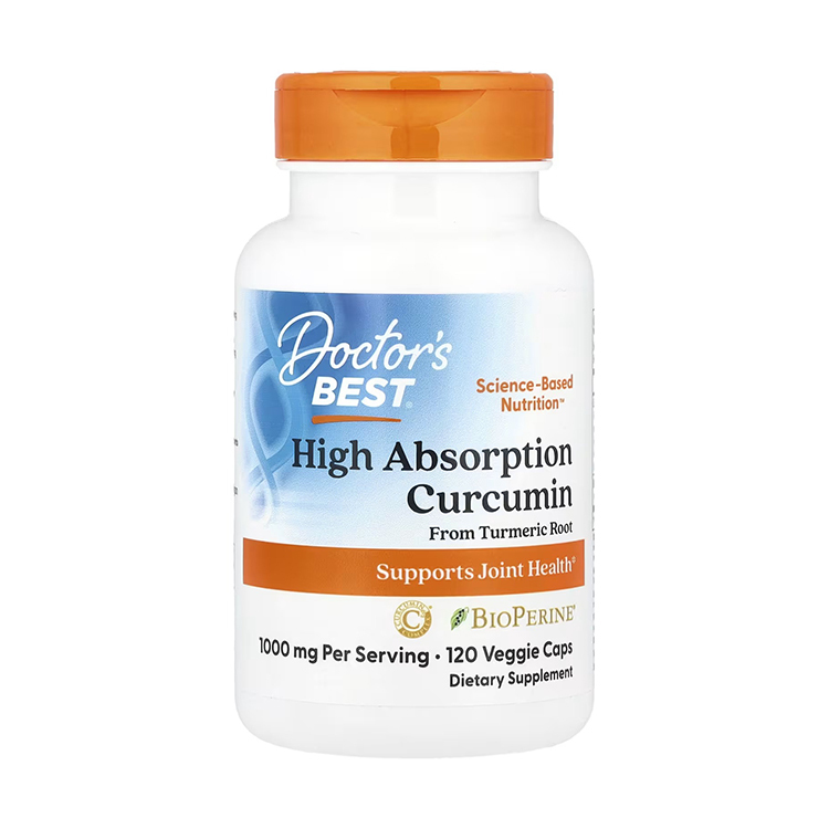 Doctor's Best, High Absorption Curcumin, 500 mg, 120 Capsules