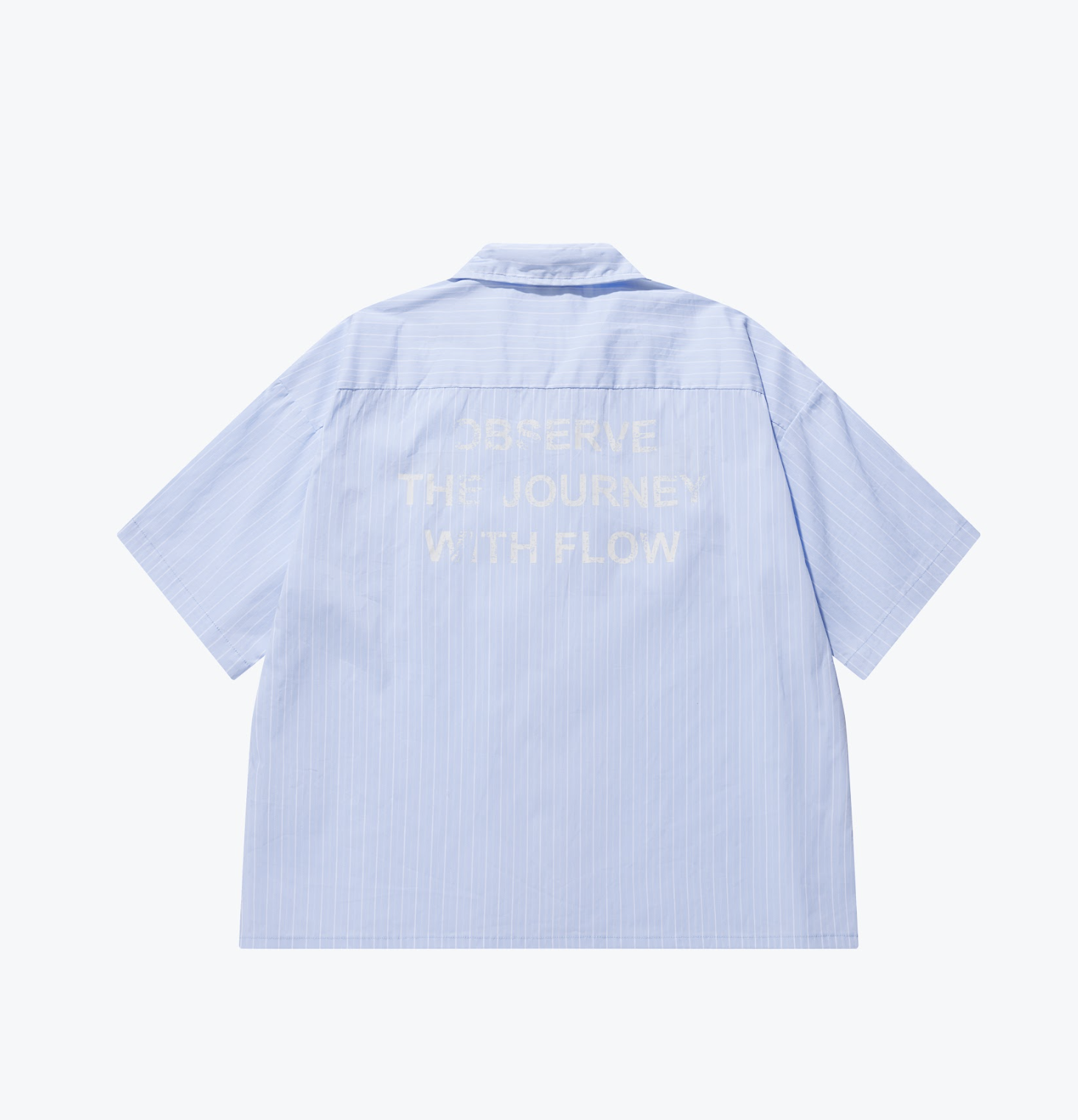 [現貨] Sense Short Cut Stripe Shirt Light Blue | M25-10LB