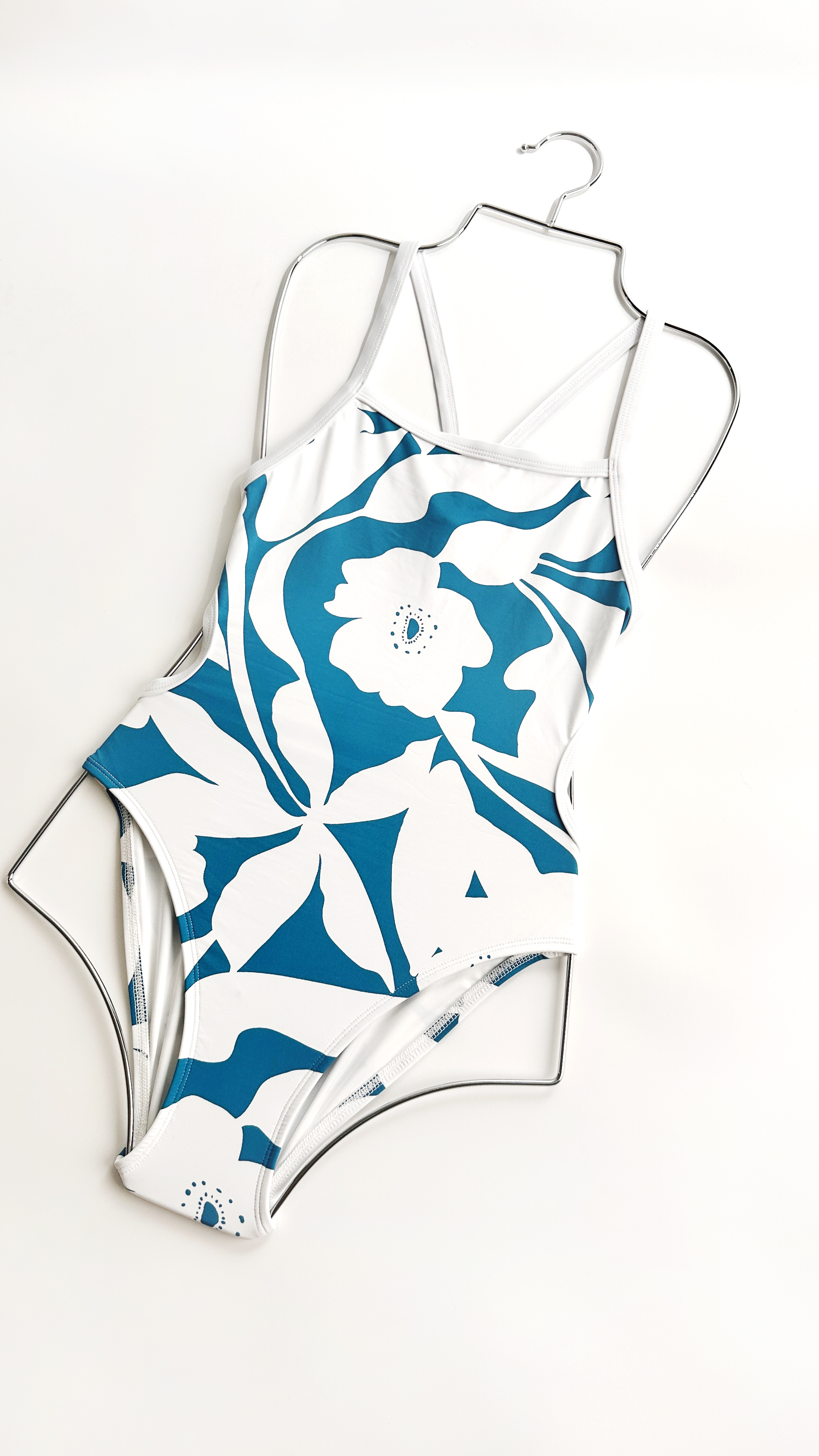 【清甜序曲x素白邊】ARE 泳著｜無墊練習泳裝