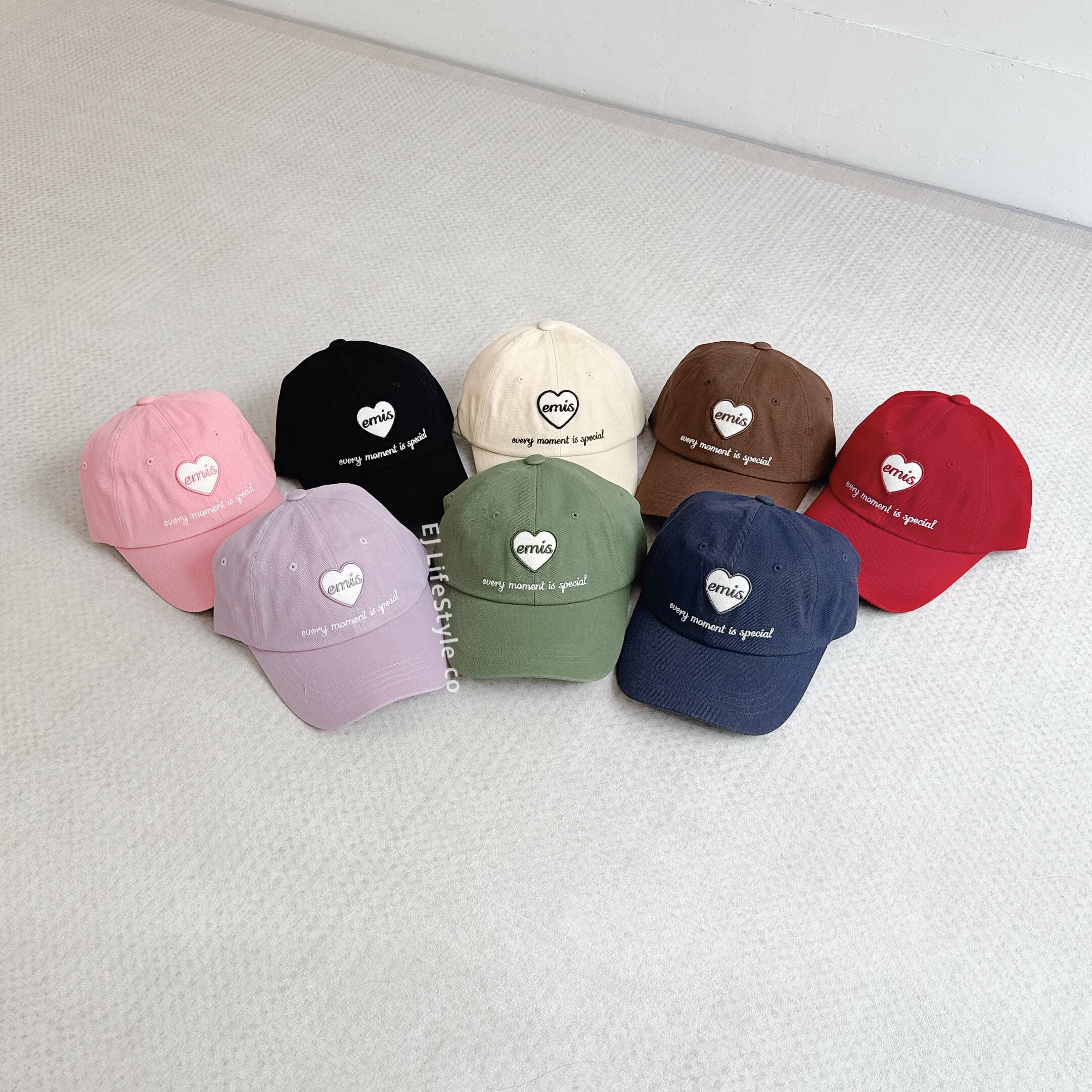 🇰🇷 EMIS HEART WAPPEN BALL CAP 愛心 多色 老帽 棒球帽 / 現貨