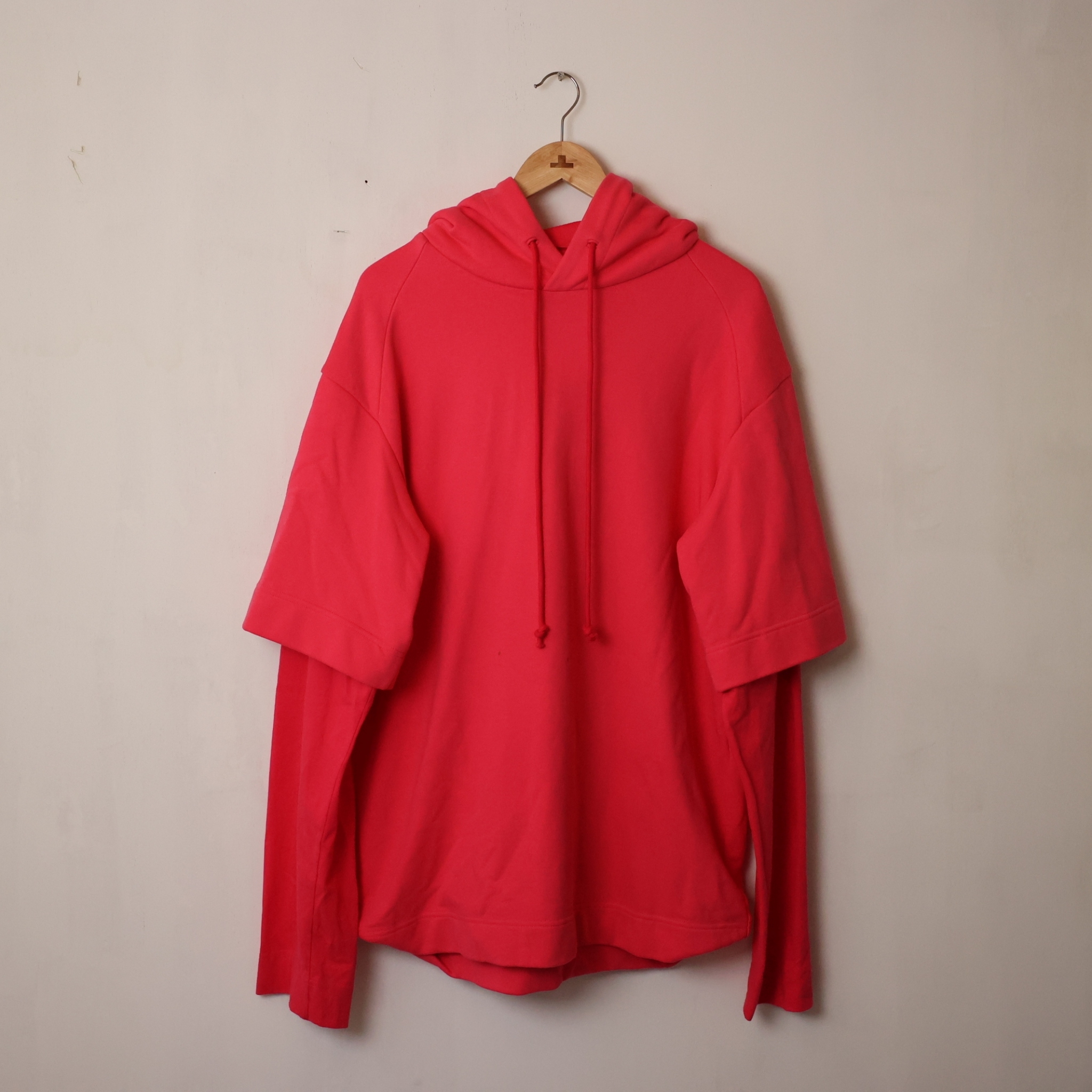 JUUN.J Pink Layered 'Archive' Hoodie SIZE 46