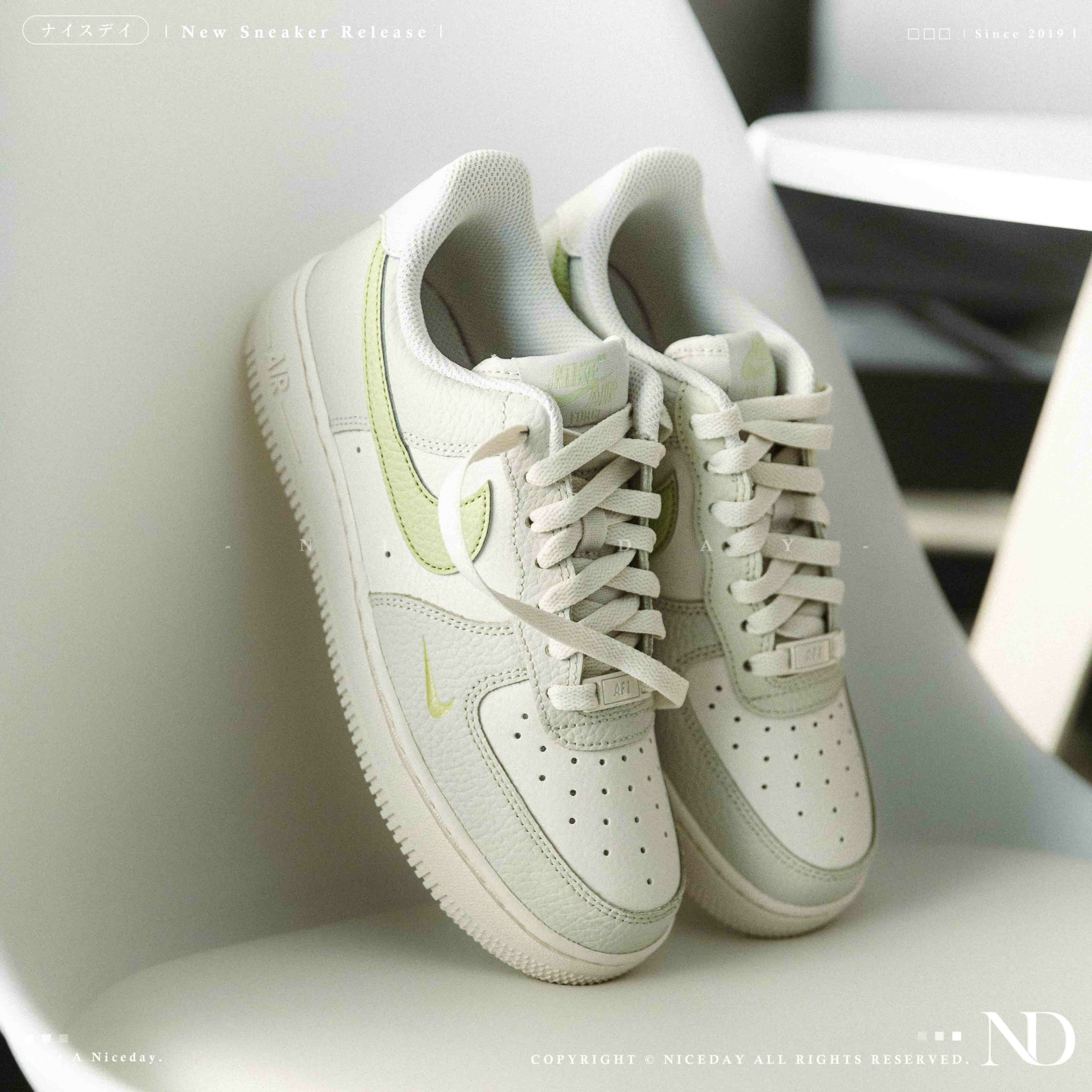 NICEDAY 現貨 Nike Air Force 1 抹茶拿鐵 抹茶 小勾 綠 灰綠 女鞋 IB3881-001