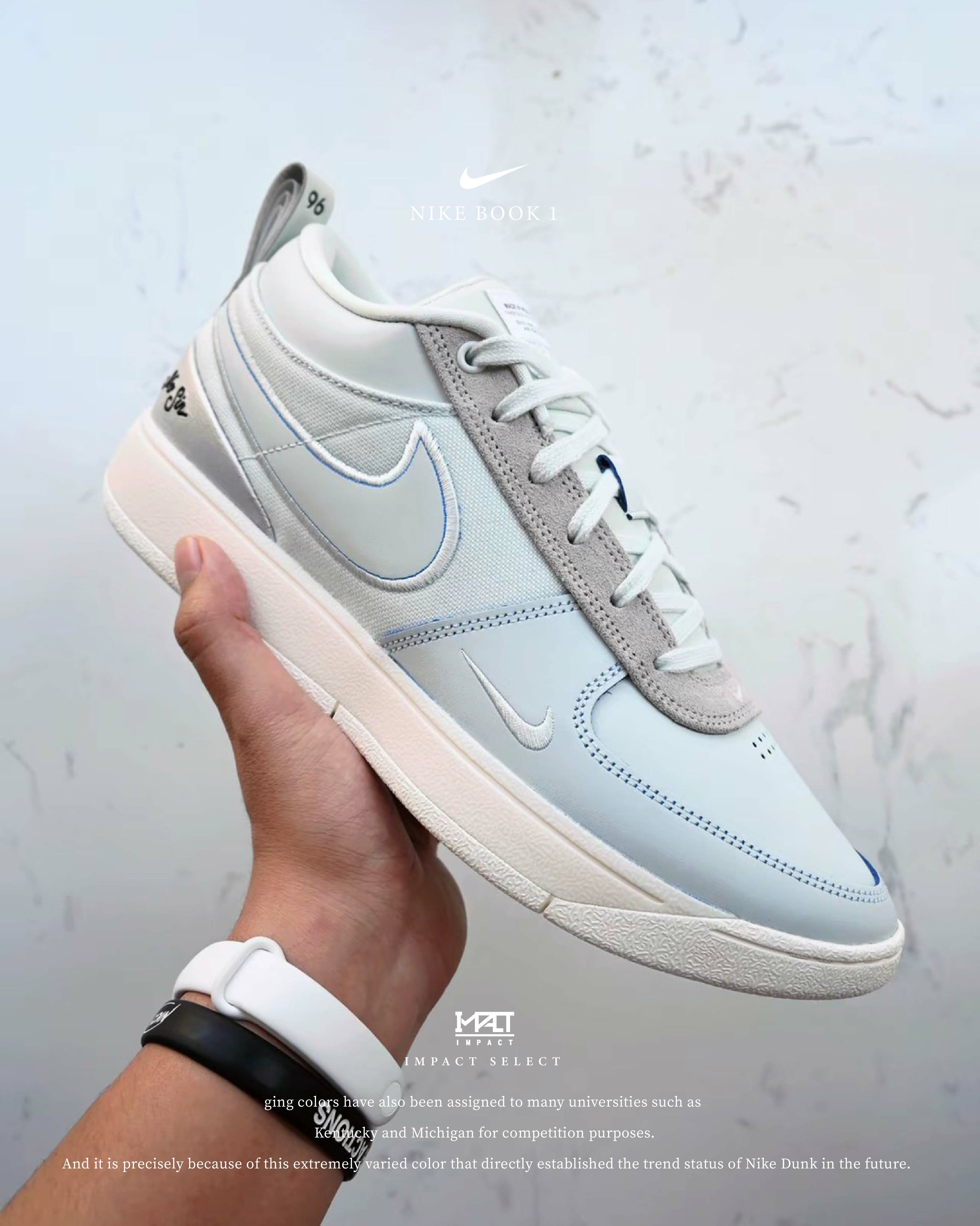 Nike Book 1 “Moss Point” EP 刮刮樂淺灰米白香檳綠麂皮IH0891-001
