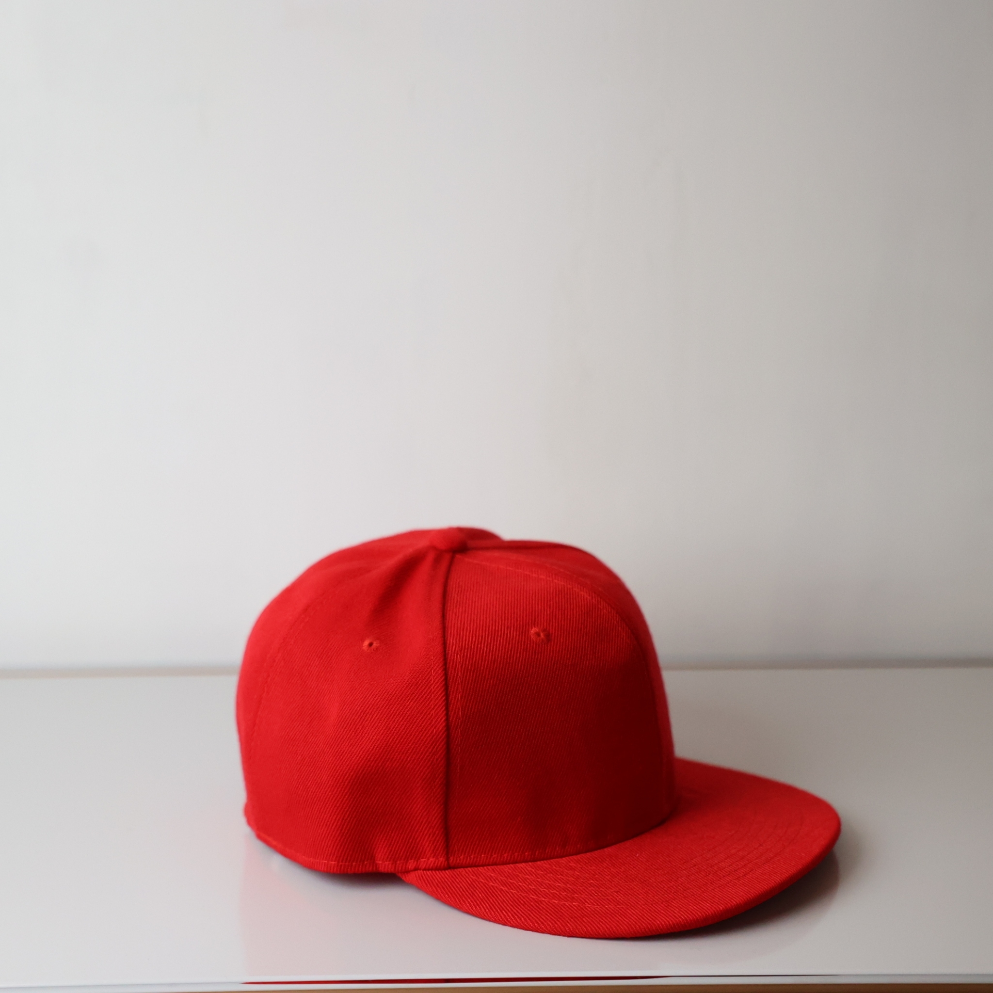 NO BRAND RED SNAPBACK