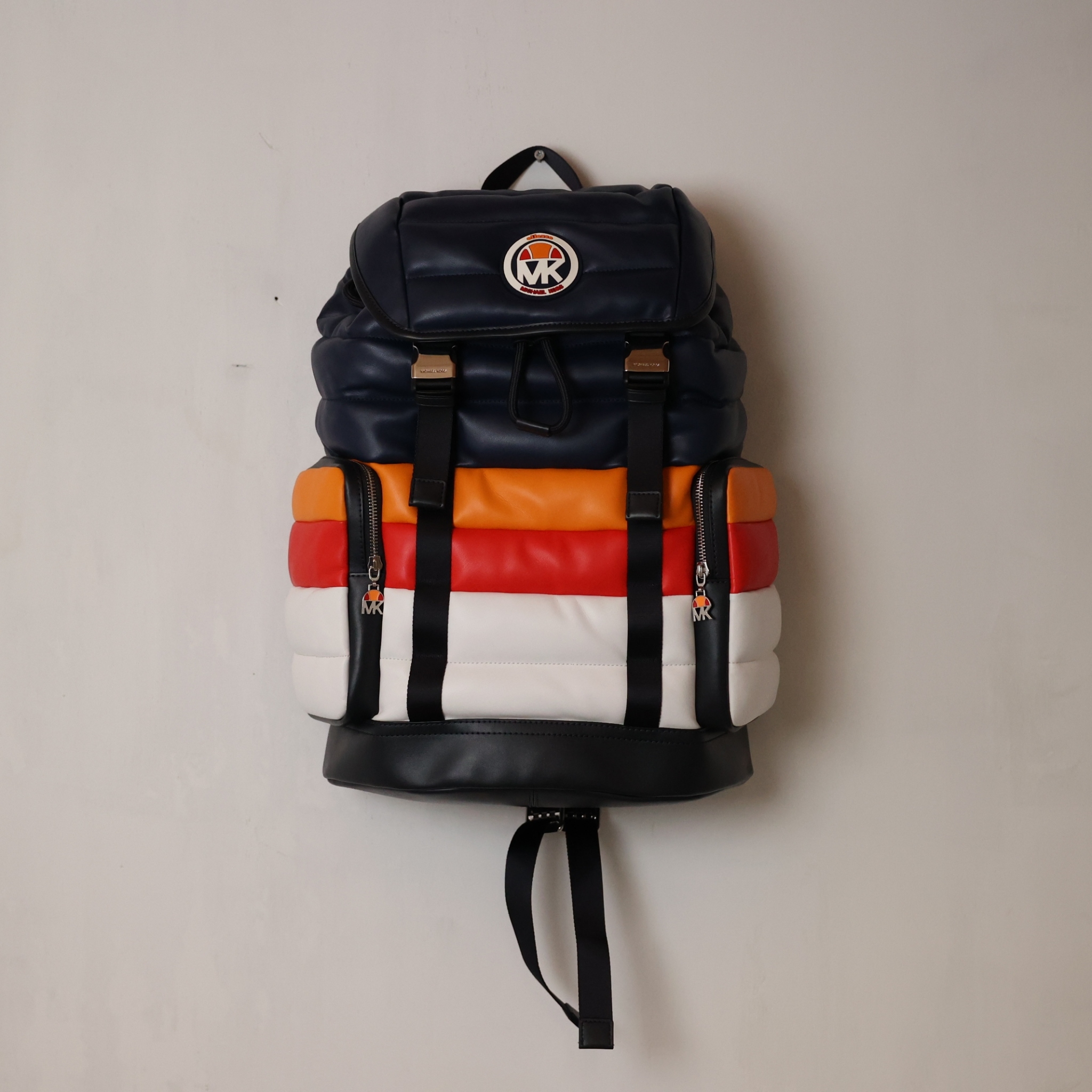 Michael Kors X Ellesse Hudson Quilted Faux Leather Backpack