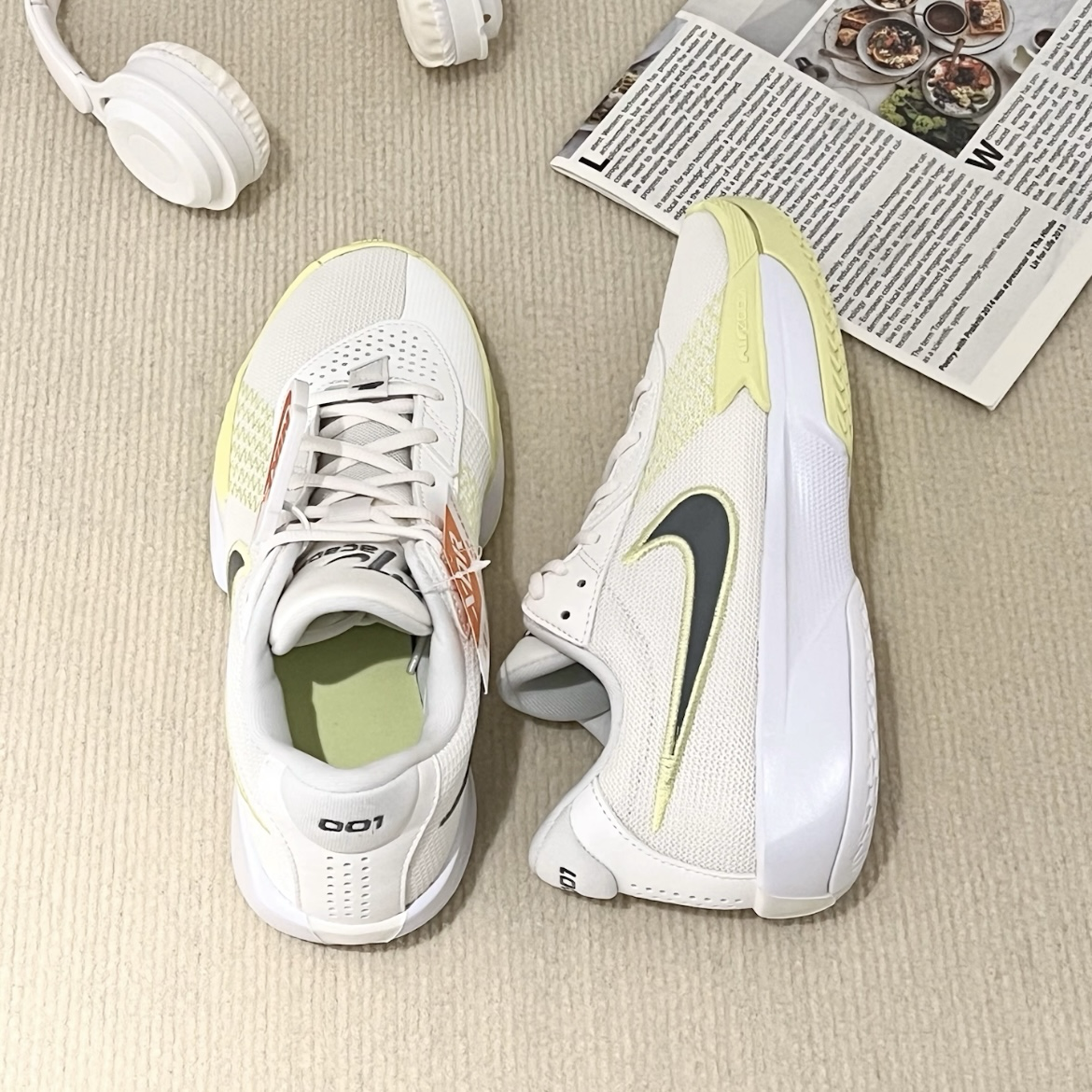 Nike Air Zoom G.T. Cut Academy EP 白黃 檸檬黃 氣墊 緩震 透氣 實戰籃球鞋