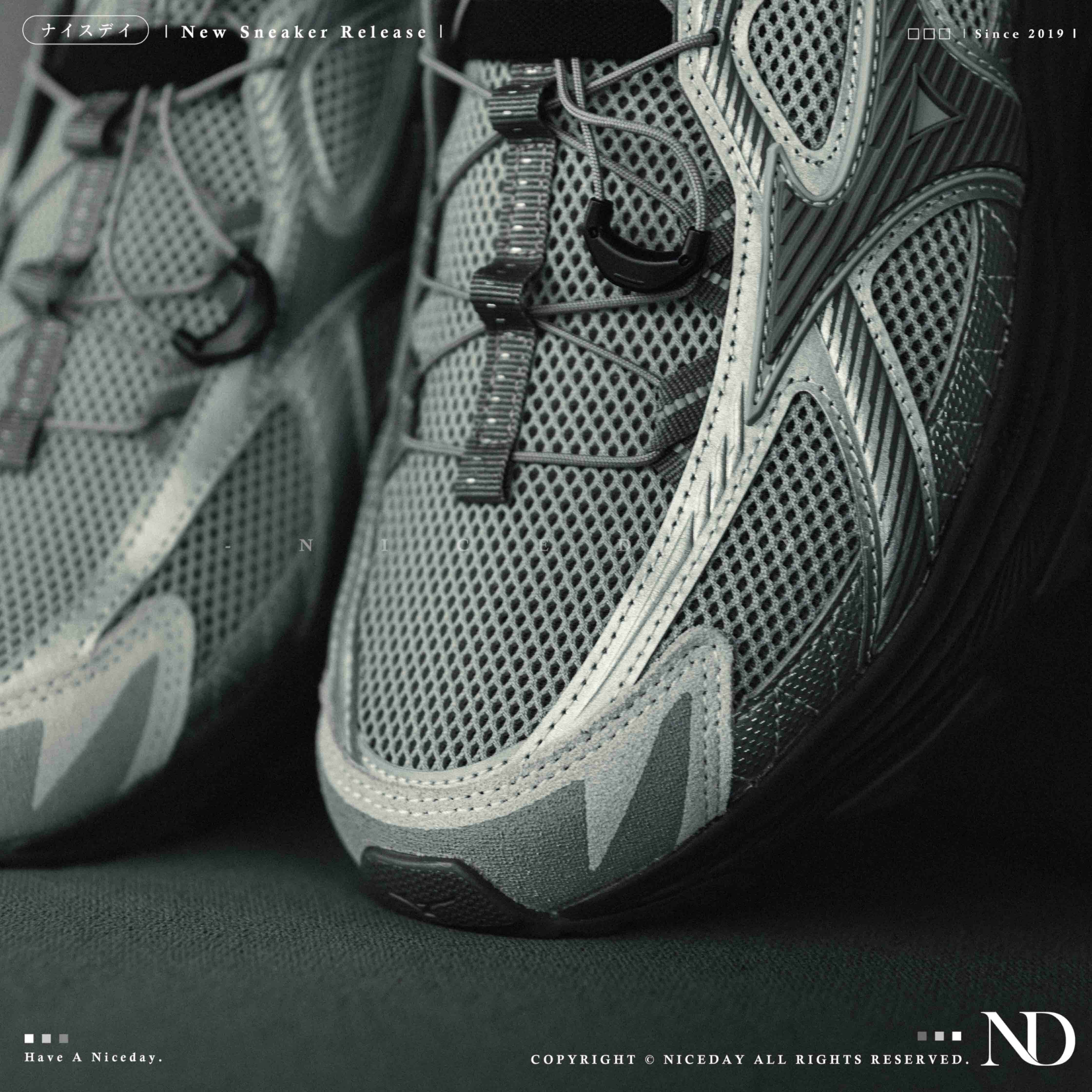 NICEDAY 代購 Mizuno Racer Trail SE 灰 中性灰 復古 登山 機能鞋 工裝 羽毛灰 D1GH241906