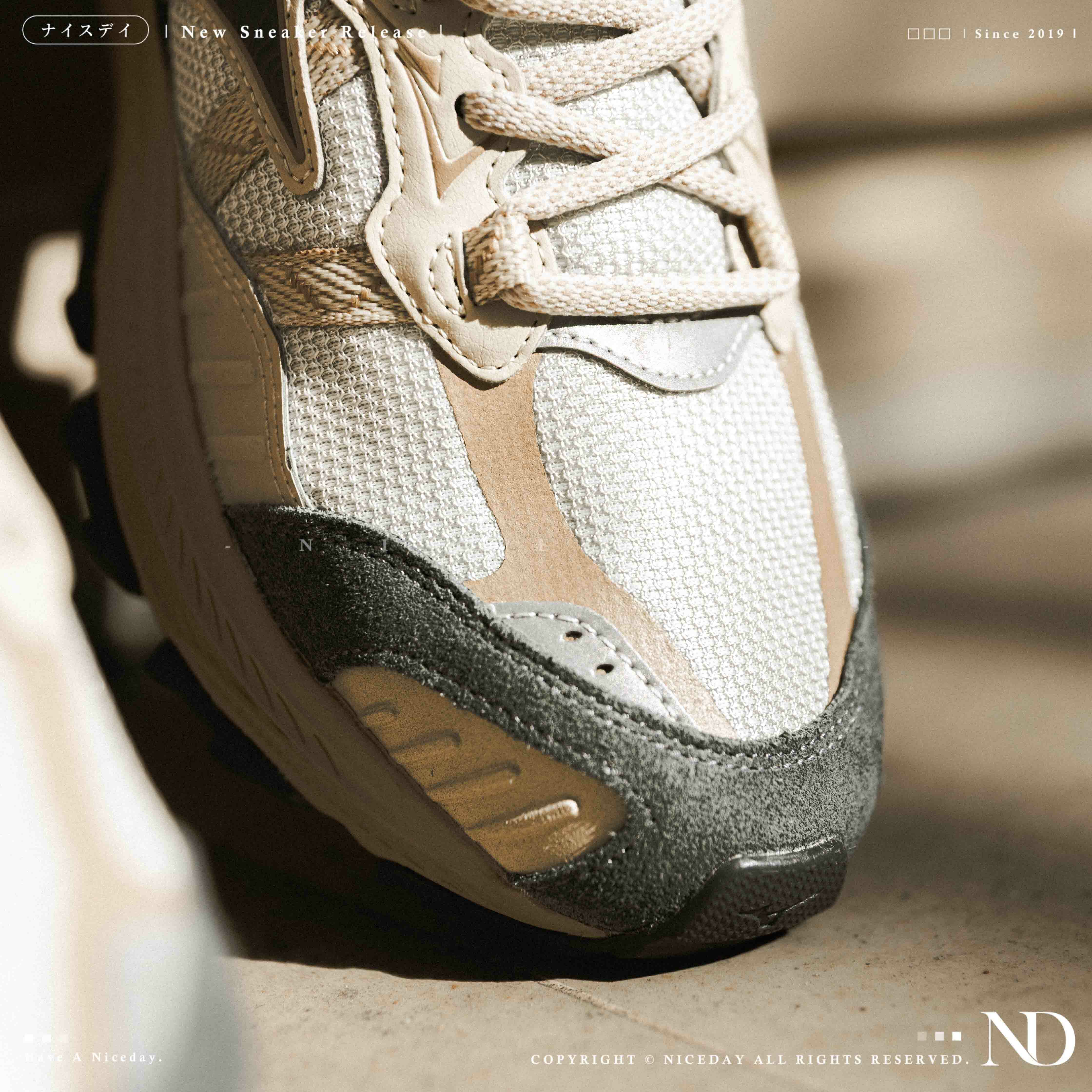 NICEDAY 代購 Mizuno Racer Adventure 奶油藍 卡其色 藍 奶茶 工裝 機能鞋 登山鞋 D1GH241203