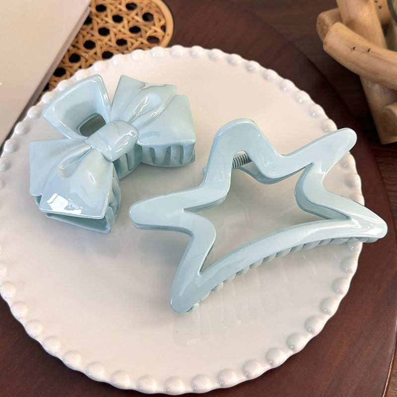 [2 FOR RM10] French Sweetheart Creamy Blue Hair Claw