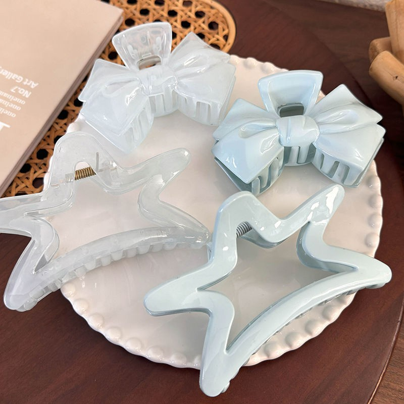 [2 FOR RM10] French Sweetheart Creamy Blue Hair Claw