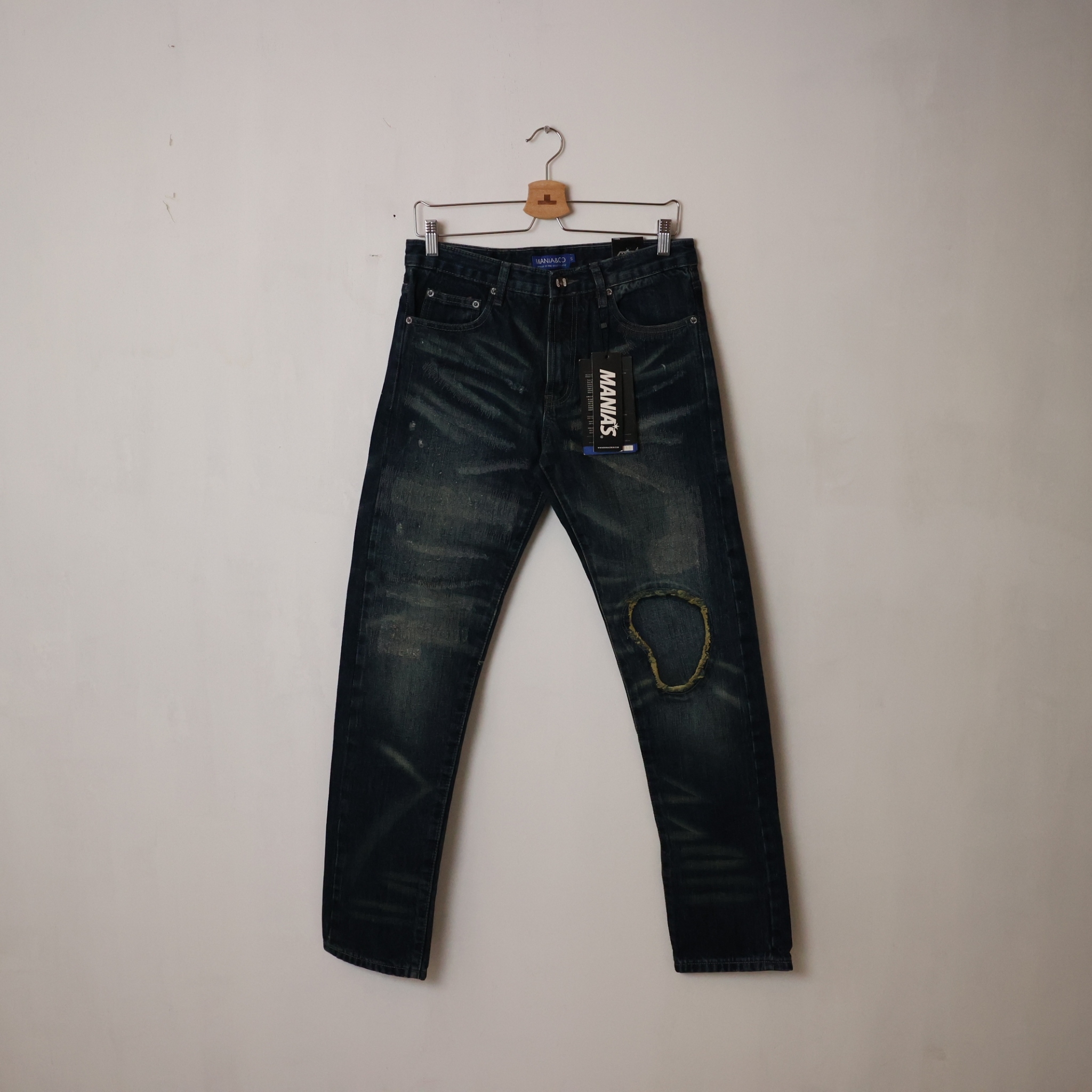 MANIA DENIM PANTS  / INDIGO SIZE S