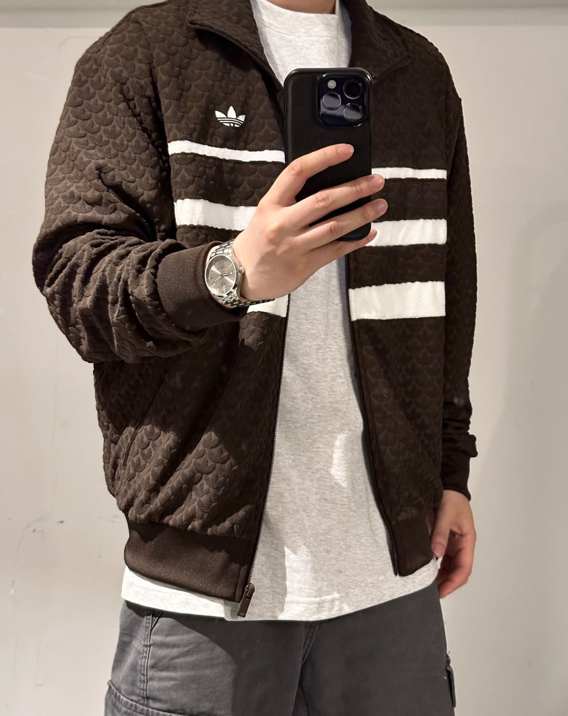 adidas Originals Monogram 深棕 男款運動夾克