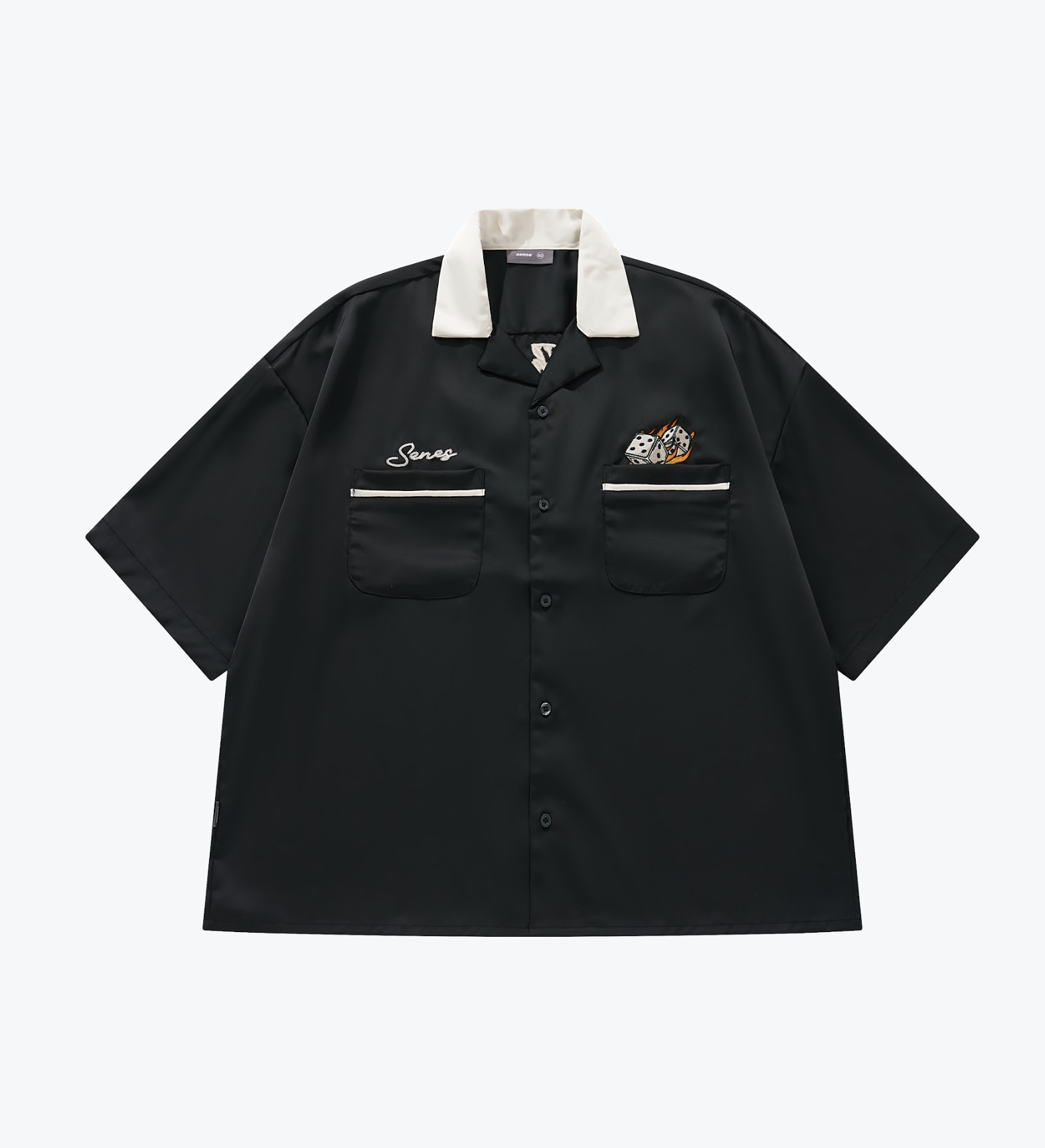 [現貨] Sense Fire Dice Bowling Shirt Black | M25-12BK