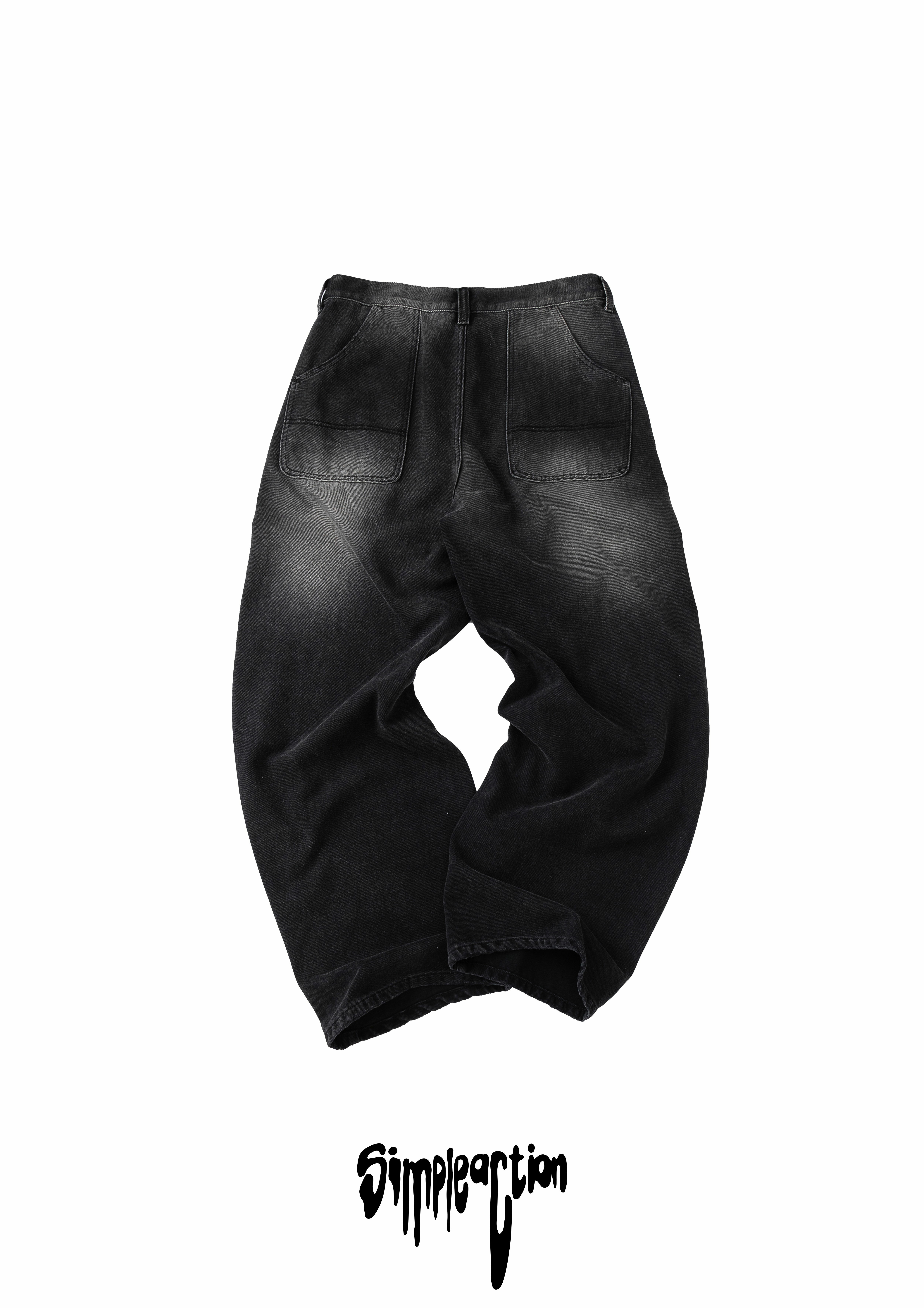 - simpleaction - 異構DNA 水洗磨料牛仔褲