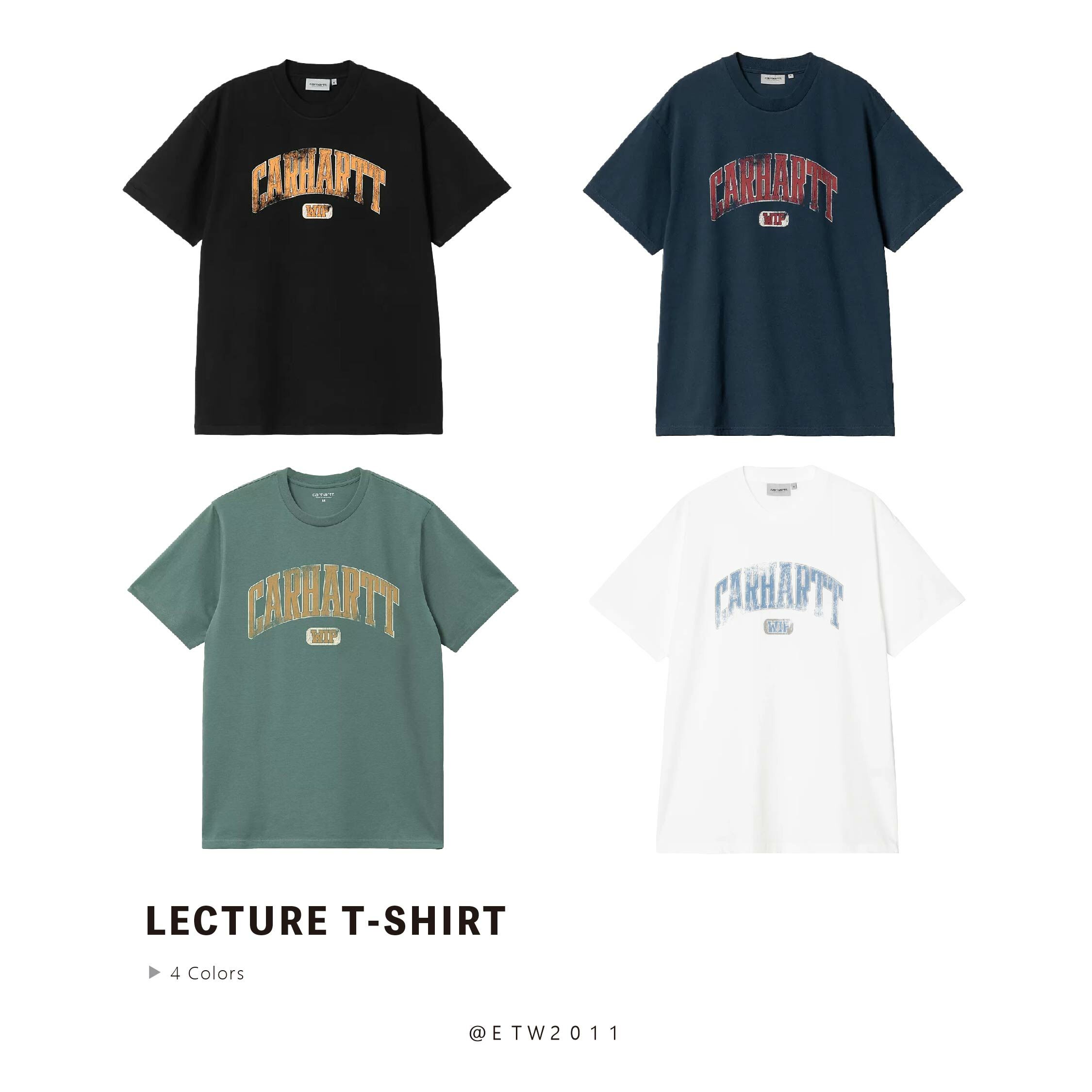 ☆ETW☆【EASY TO WEAR】CARHARTT WIP S/S Lecture T-Shirt 短T 卡哈 春夏 大學字體 斑駁
