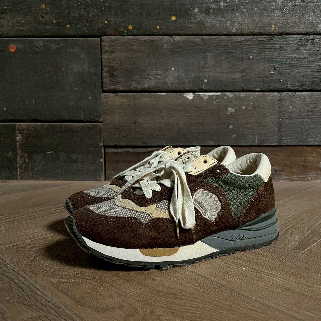 Visvim ROLAND JOGGER (VEG SUEDE) DK.BROWN M8 SIZE 24CM