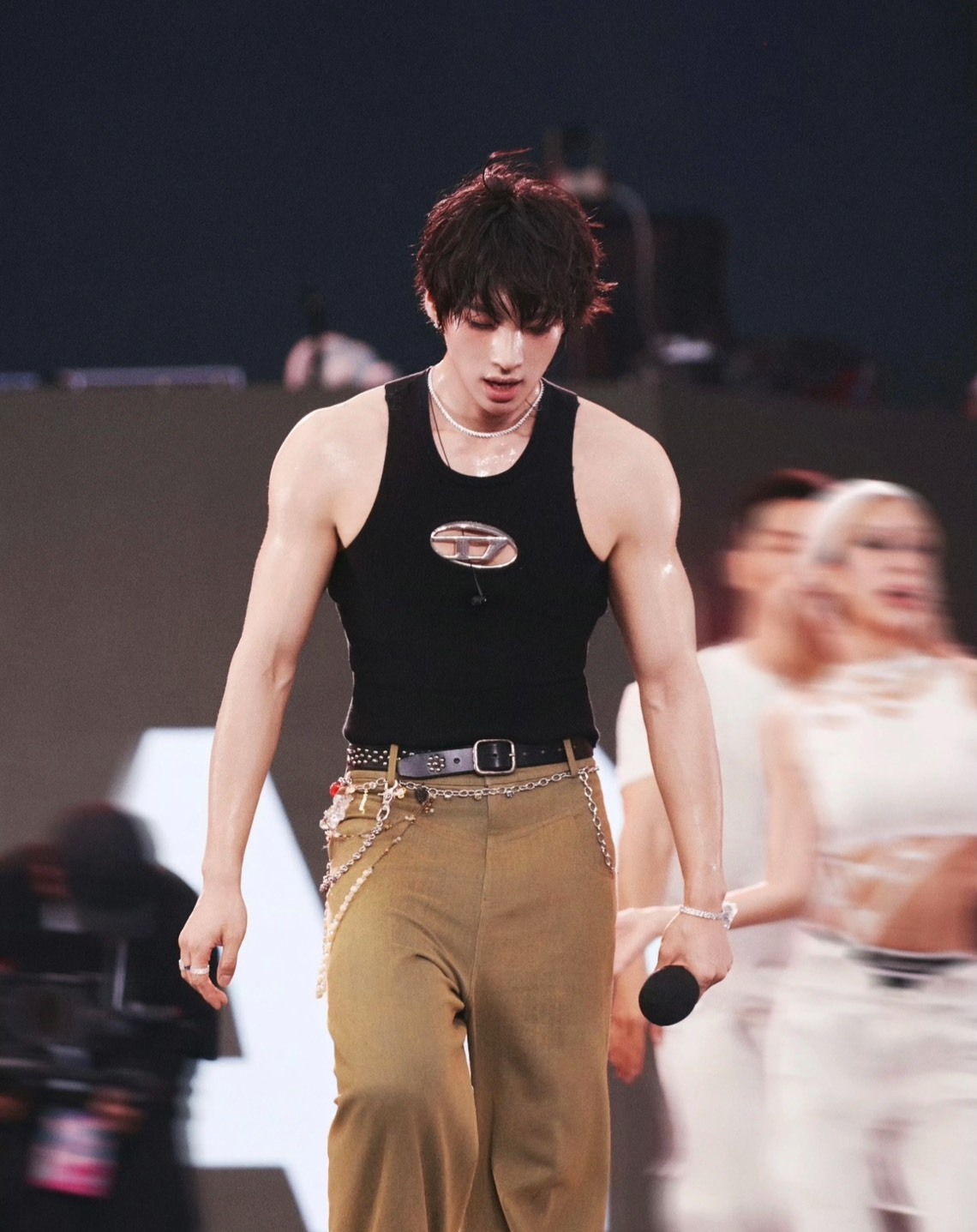 DIESEL FW22 OVAL-D 金屬鏤空掛脖辣妹背心 女款