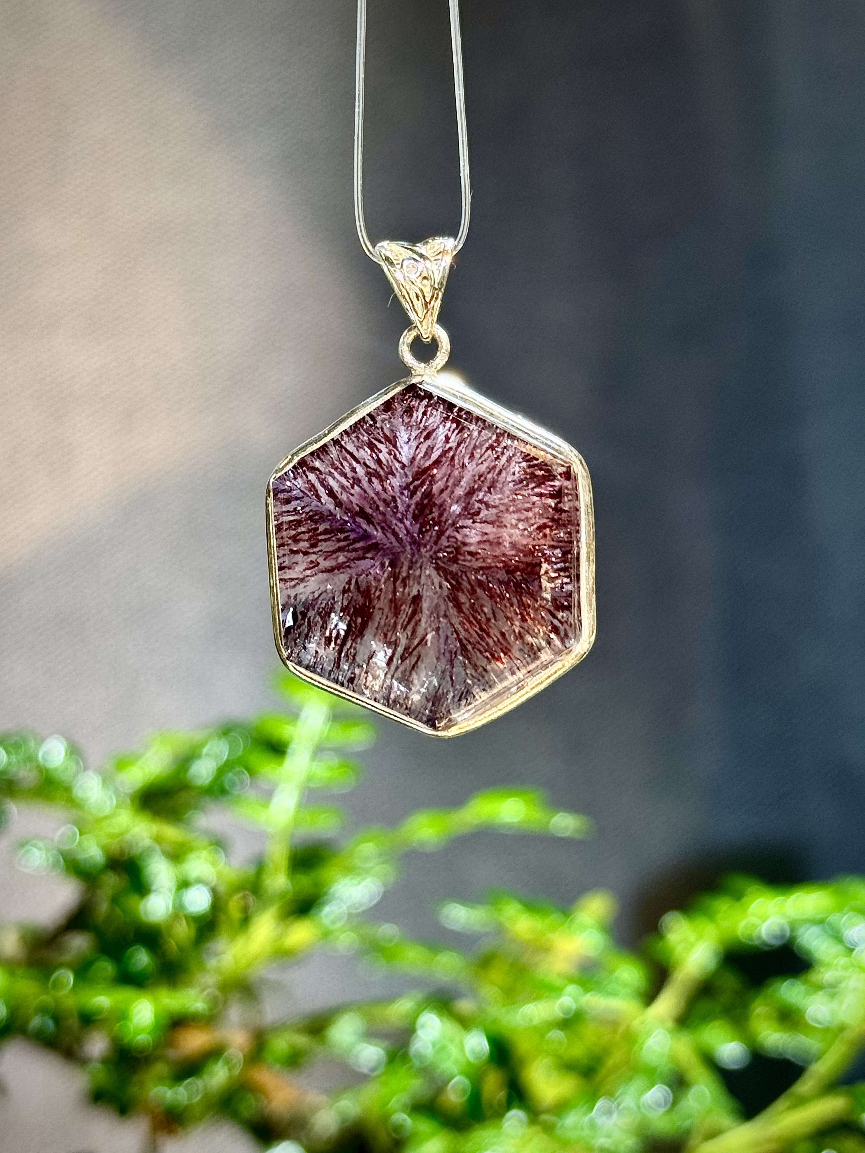 頂級紫紅超七吊墜 6002